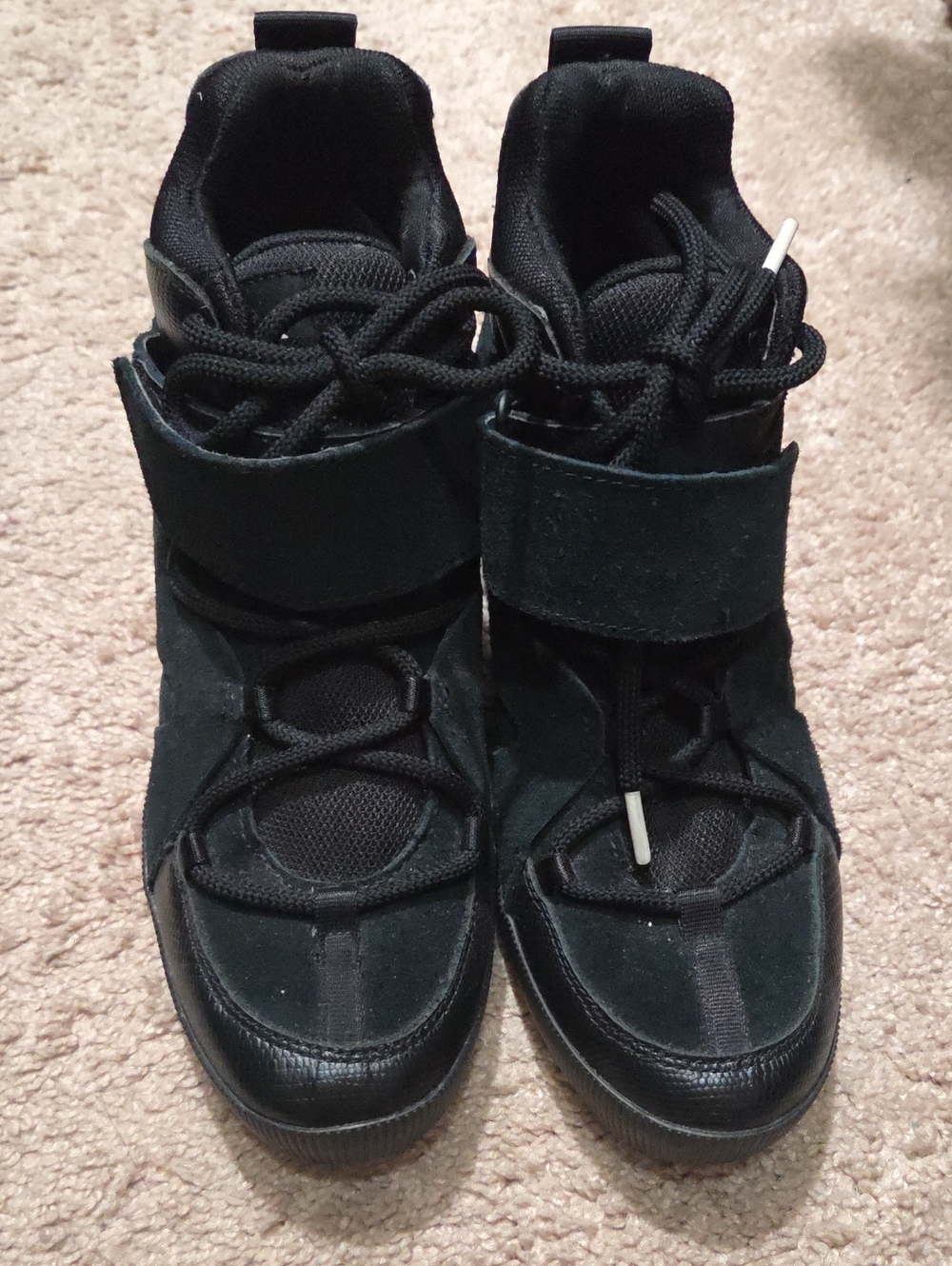 High-Top Sneakers with Strap